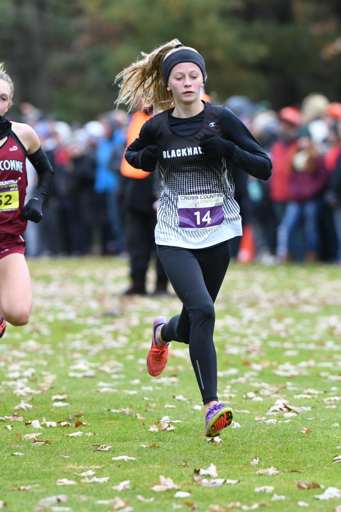 WIAA state cross country photo: Madison Krey, River Valley